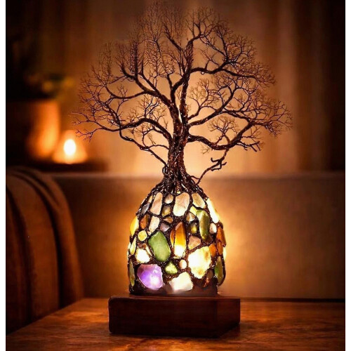 Atemberaubende Kristallbaumlampe, exquisite Kristallbaumlampe 1