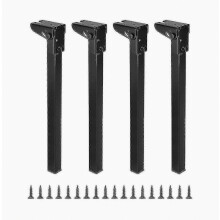Lot de 4 pieds de table pliables et multifonctionnels, stables et portables, pour tables de chevet, bancs et bureaux d'ordinateur - hy
