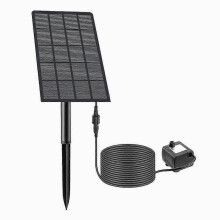 Bomba de agua solar de 180 L/H para bebederos de pájaros, jardines, patios traseros y piscinas.
