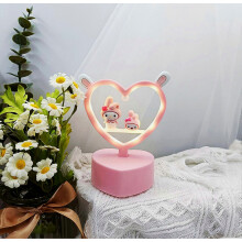 Bureau nachtlampje met oogbescherming, schattige konijnenoortjes, decoratief lampje voor naast het bed, geschikt voor kinderkamer, baby