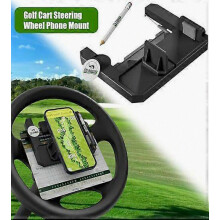 Supporto per cellulare per volante del carrello da golf, supporto per telefono ribaltabile per Club Car, supporto per telefono ribaltab