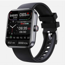 TrackPro 2.0 Smartwatch für Damen und Herren, wasserfester Bluetooth-Fitness-Tracker mit Herzfrequenzmessung, kompatibel mit iOS und An