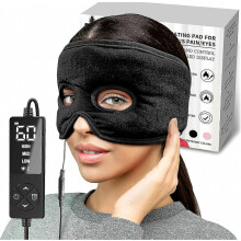 Maschera riscaldante umida per alleviare la pressione sinusale con 3 impostazioni di calore, cuscinetto riscaldante extra large per il