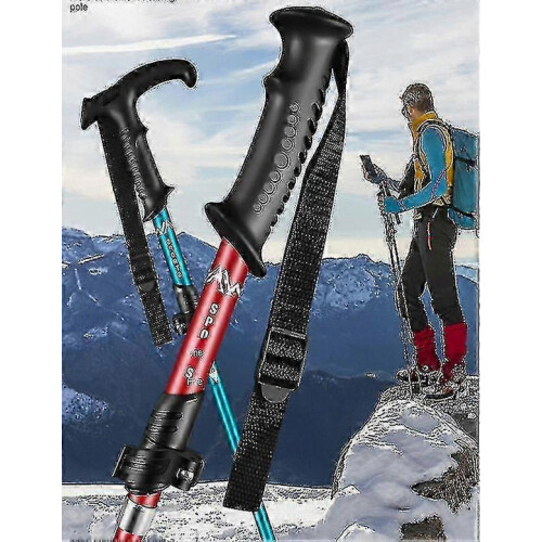 Senior trekking poles with quick lock system and collapsible design 2