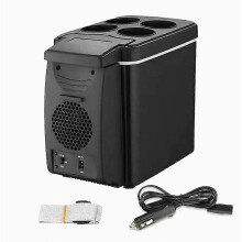 Frigorifero portatile per auto 12V 6L, frigo da campeggio, raffredda e riscalda 2 in 1, mini frigorifero elettrico, contenitore per ghi