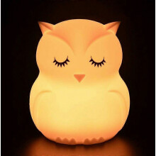 Kleurrijk kindernachtlampje, aanraakgevoelige LED-nachtlamp, 9 kleuren, USB-oplaadbare lamp, siliconenlamp, nachtlampje, sfeerverlichti