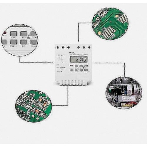 3 Phase 380V 415V Programmable Timer Switch with Backlight - Digital Display 2