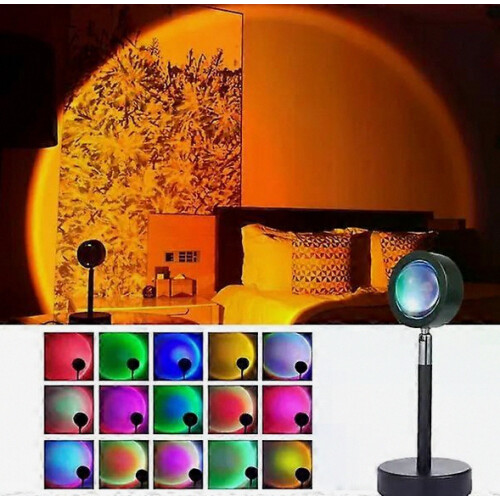 Lampada Sunset - Illuminazione d'atmosfera con telecomando, colore nero 1