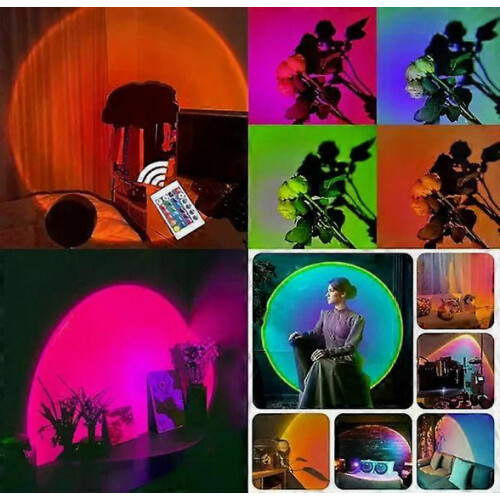 Lampada Sunset - Illuminazione d'atmosfera con telecomando, colore nero 2
