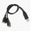 USB 2.0 Hub 1 Stecker auf 2 Buchsen Splitter-Datenübertragungskabel 1