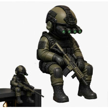 Figurine de soldat tactique miniature, décoration militaire hyperréaliste, figurine de sniper tactique miniature de 7,6 cm, décoration
