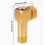 Garden Hose Adapter - Easy Corner Access Swivel Design Leak Resistant 4