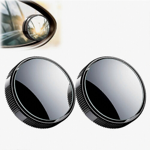 Car Side Mirror Auxiliary - Upgraded Strong Adhesion, 360 Adjustable, Wide Angle 1