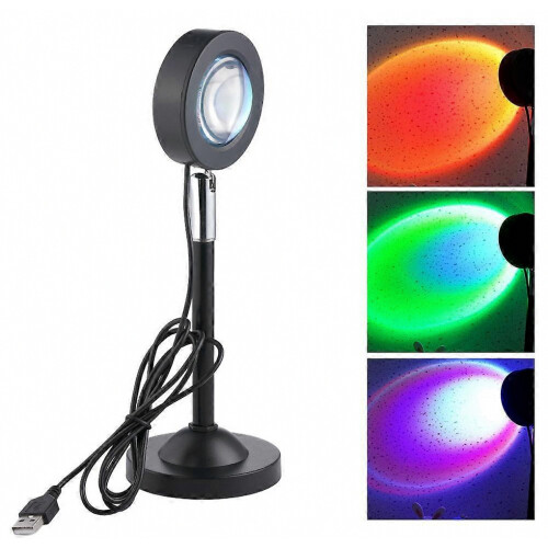 Mini lampada a effetto tramonto RGB - Luce d'atmosfera con telecomando per scrivania 1
