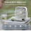 Magnetische bureauventilator, USB oplaadbaar, 5 snelheden, stille, draagbare ventilator 3