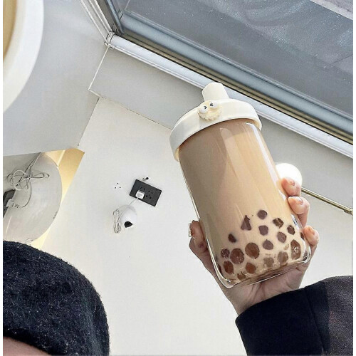 Bottiglia per bubble tea in stile coreano, facile da pulire, adatta a uomini e donne. 2