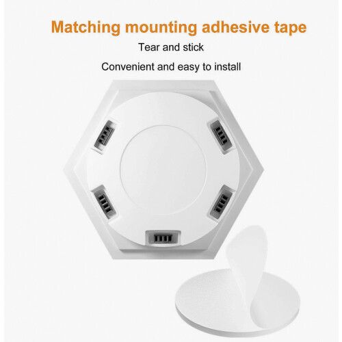 Lampe de chevet LED décorative murale créative, module hexagonal en nid d'abeille, pour chambre à coucher 1