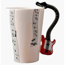 Mugs pour musiciens, nouveauté 2026 : 10 modèles originaux, dont un mug guitare.