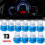10X Blue T3 Neo Wedge Led Bulbs Car Instrument Panel Light Dashboard Dash Lamp 3