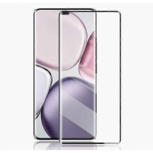 AMORUS schermbeschermer compatibel met Honor Magic7 Lite 5G, 3D gebogen gehard glasfolie