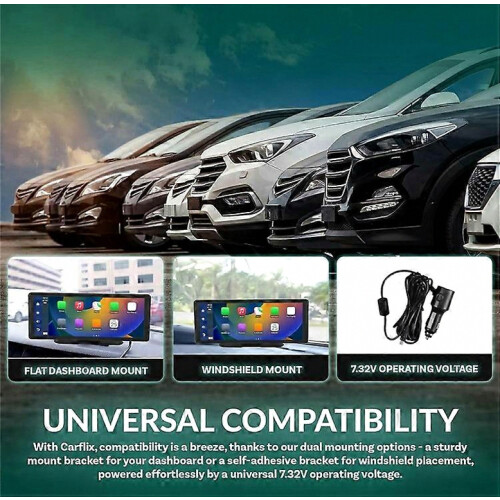 T60 11.3 Inch Large Screen Central Console CarPlay Android Auto Multimedia Player with 1080P Reverse Camera 2