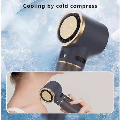 Semiconductor Cold Compress Nano Mist Desk Fan 3 Speeds Adjustable Handheld Fan 2