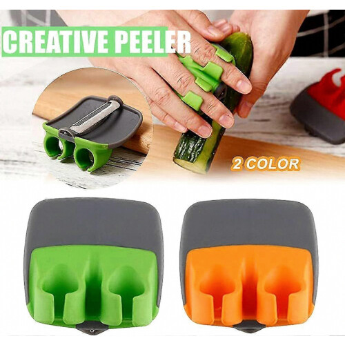 Handgemüseschäler-Set – Silikon-Fingergriffe für einfaches Schälen 1