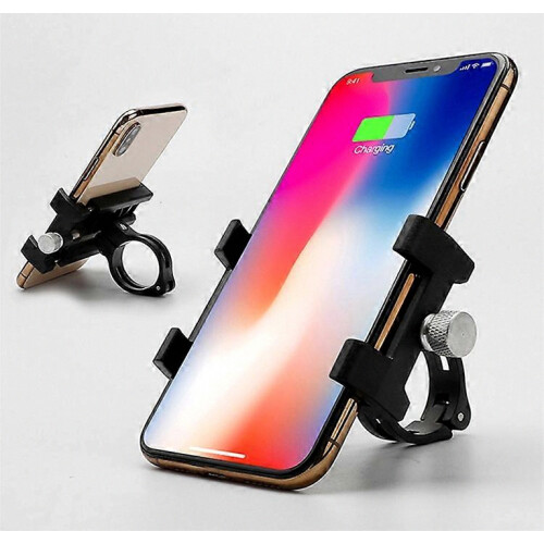Supporto per telefono GUB G-84 in lega di alluminio e plastica, per bicicletta. 1
