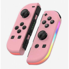 JOY-02 1 paar draadloze controllers voor Nintendo Switch-spelconsole, Bluetooth-gamecontroller met RGB-verlichting