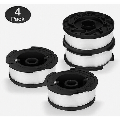 4Pcs 0.065" 30ft Line Spool for Black &amp; Decker String Trimmer AF-100 Weed Eater