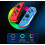 JOY-02 1 paar draadloze controllers voor Nintendo Switch-spelconsole, Bluetooth-gamecontroller met RGB-verlichting 2