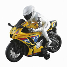 UJ99-MT05 RC-Motorrad im Maßstab 1:8 mit 2,4-GHz-Fernsteuerung, LED-Licht und Sound für Kinder