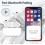 Compatible for AirPods Pro 2nd Charging Case,Wireless Charging Case Replacement for AirPod Pro Case,Support for Bluetooth Sync Button 5