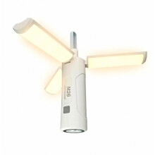 M26 LED-kampeerlantaarn, opvouwbaar, USB-oplaadbaar, telefoonoplader, krachtige zaklamp met 2000 mAh-batterij.