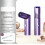 Mini Lipstick Shape Handheld Fan 199-Speed Adjustable Digital Display Silent Cooling Fan Built-in LED Light 2