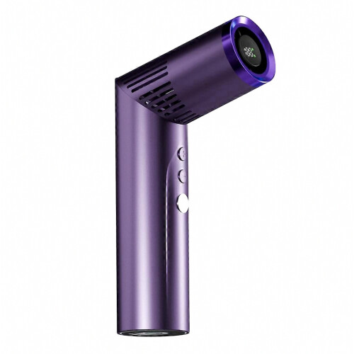 Mini Lipstick Shape Handheld Fan 199-Speed Adjustable Digital Display Silent Cooling Fan Built-in LED Light 2
