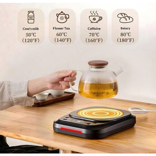 H16 Coffee Mug Warmer 9-Level Temperature Control Digital Display Smart Heating Pad with Timer 1