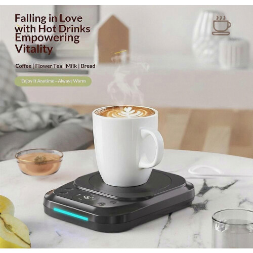 H16 Coffee Mug Warmer 9-Level Temperature Control Digital Display Smart Heating Pad with Timer 2