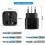 Schweiz Typ J Steckeradapter 3er-Pack Universal-Reiseadapter 5
