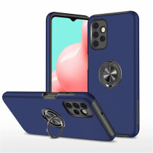 Multi Layer Shockproof Case for Google Pixel 8 Pro Pixel 8 with Ring Holder and Kickstand, Matte PC Back TPU Frame, Blue at an Affordable Price