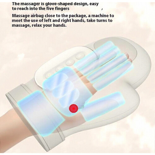 Guanto massaggiante elettrico ricaricabile ST-1802 per mani, con terapia a pressione e compressione a caldo. 2