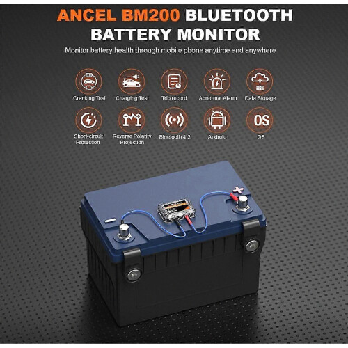 BM200 12V Autobatteriemonitor Bluetooth-Autobatterietester 2