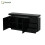 HOMAIRE Black LED Sideboard 2 Doors 3 Drawers 1