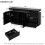 HOMAIRE Black LED Sideboard 2 Doors 3 Drawers 2