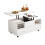 HOMAIRE Lift-Top Coffee Table White 100x50cm 4