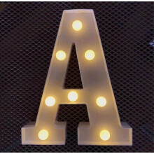 LED-Leuchtlampe mit Alphabetbuchstaben, leuchtende Lampe, Dekoration für Partys, Nachtlicht