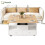 HOMAIRE Lift-Top Coffee Table White Wood 2