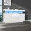 HOMAIRE White High Gloss Storage Cabinet 140cm 4