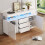 HOMAIRE White High Gloss Storage Cabinet 140cm 6