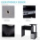 Computer Desk with Sliding Keyboard Tray Storage Drawer Shelf Home Office Workstation Black 8